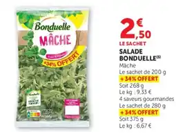 Hyper U SALADE BONDUELLE offre