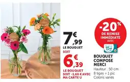 Hyper U BOUQUET COMPOSE MERCI offre