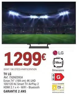 E.Leclerc Espace Culturel TV LG offre