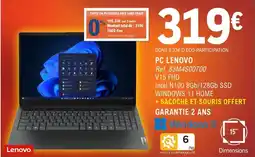 E.Leclerc Espace Culturel PC LENOVO offre