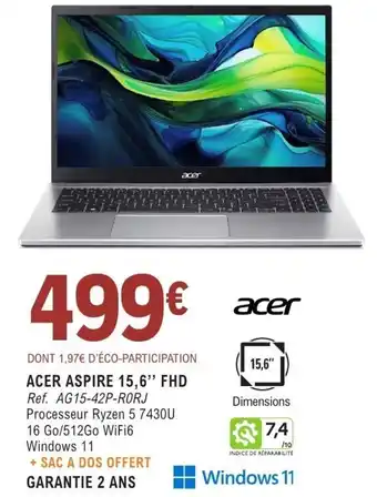ACER ASPIRE 15,6" FHD