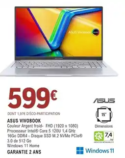 E.Leclerc Espace Culturel ASUS VIVOBOOK offre