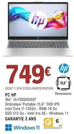 E.Leclerc Espace Culturel PC HP offre