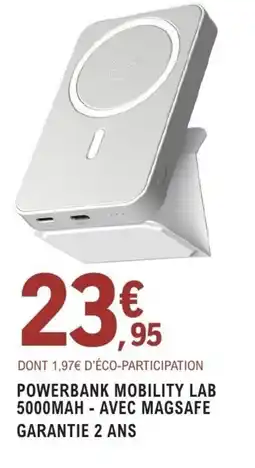 E.Leclerc Espace Culturel POWERBANK MOBILITY LAB 5000MAH AVEC MAGSAFE offre
