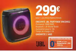 E.Leclerc Espace Culturel ENCEINTE JBL PARTYBOX ENCORE2 offre