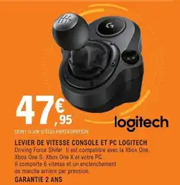 E.Leclerc Espace Culturel LEVIER DE VITESSE CONSOLE ET PC LOGITECH offre