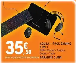 E.Leclerc Espace Culturel AQUILA - PACK GAMING 4 EN 1 offre