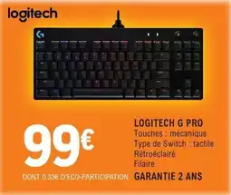 E.Leclerc Espace Culturel LOGITECH G PRO offre