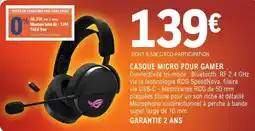 E.Leclerc Espace Culturel CASQUE MICRO POUR GAMER offre