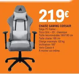 E.Leclerc Espace Culturel CHAISE GAMING CORSAIR S offre