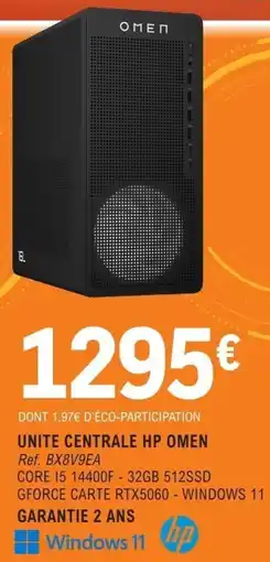 E.Leclerc Espace Culturel UNITE CENTRALE HP OMEN offre