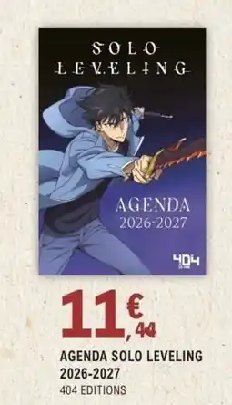 E.Leclerc Espace Culturel AGENDA SOLO LEVELING 2026-2027 offre
