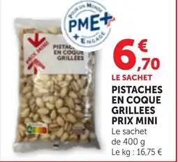 Bi1 PISTACHES EN COQUE GRILLEES PRIX MINI offre