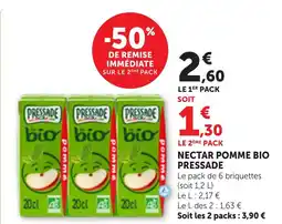 Bi1 NECTAR POMME BIO PRESSADE offre