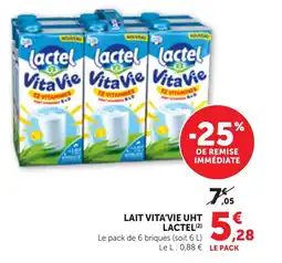 Bi1 LAIT VITA'VIE UHT LACTEL offre