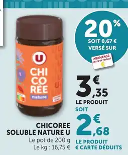 Bi1 CHICOREE SOLUBLE NATURE U offre
