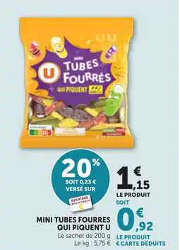 Bi1 MINI TUBES FOURRES QUI PIQUENT U offre