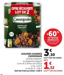 Bi1 LEGUMES CUISINES CASSEGRAIN offre