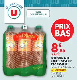 Bi1 BOISSON AUX FRUITS SAVEUR TROPICAL U offre