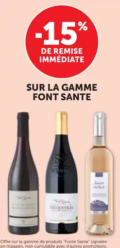 Bi1 SUR LA GAMME FONT SANTE offre