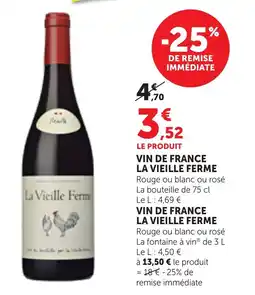 Bi1 VIN DE FRANCE LA VIEILLE FERME offre