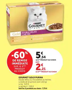 Bi1 GOURMET GOLD PURINA offre