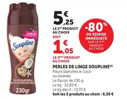 Bi1 PERLES DE LINGE SOUPLINE offre