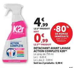 Bi1 DETACHANT AVANT LAVAGE ACTION COMPLETE K2R offre