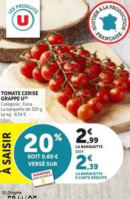 Bi1 TOMATE CERISE GRAPPE U offre