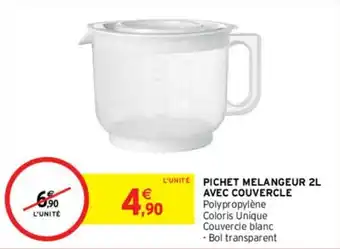 Pichet melangeur 2L avec couvercle