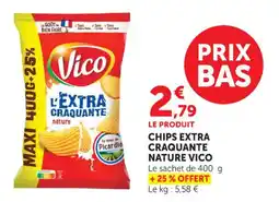 Hyper U Chips extra craquante nature vico offre