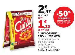 Hyper U Curly original cacahuete vico offre