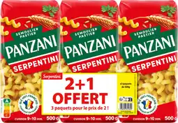 Auchan Panzani pâtes serpentini panzani offre