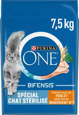 Auchan Purina croquettes au poulet pour chat stérilisé purina one offre