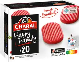 Auchan Charal hachés au boeuf happy family charal offre