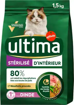 Auchan Ultima croquettes à la dinde pour chat stérilisé ultima offre