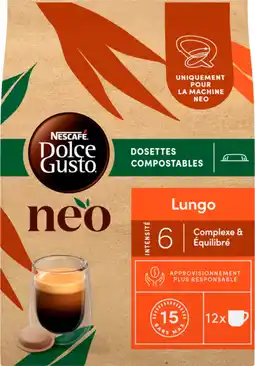 Auchan Nescafe dosettes de café lungo néo nescafé dolce gusto offre