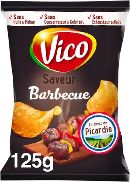Auchan Vico chips classique saveur barbecue vico offre