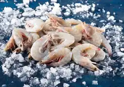 Auchan Sans marque gambas entières crues décongelées offre