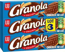 Auchan Granola granola au chocolat au lait lu offre