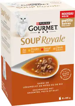 Auchan Gourmet soup'royale gourmet purina offre