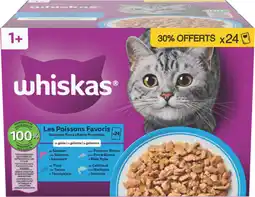 Auchan Whiskas gelée au poisson pour chat whiskas offre