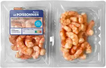 Auchan Supermarché Sans marque crevettes décortiquées cuites réfrigérées offre