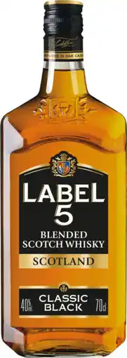 Auchan Supermarché Label 5 whisky label 5 offre