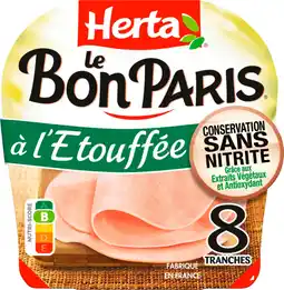 Auchan Supermarché Herta jambon le bon paris à l''étouffée herta offre
