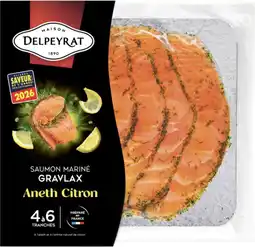 Auchan Supermarché Delpeyrat saumon mariné gravlax aneth citron delpeyrat offre