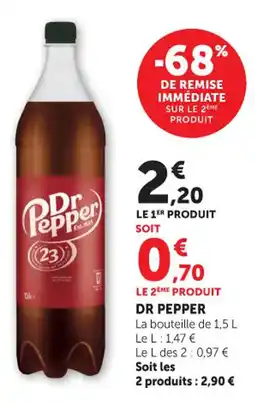 Hyper U Dr pepper offre