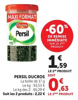 Hyper U Persil ducros offre