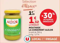 Hyper U Moutarde la condiment alelor offre