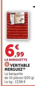 Super U Veritable - merguez offre